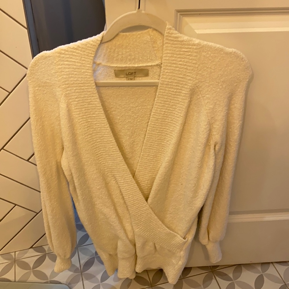 Loft long wrap sweater - XS